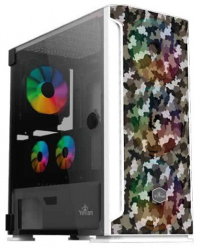 GABINETE  HOLLOW 2500 ATX,C/T 3VEN ARGB/MESH/ Yeyian YGH-49704