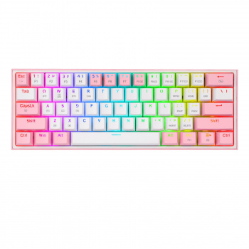 Teclado Mec&aacute;nico Redragon Fizz Pro White/Pink